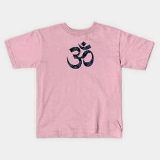 Ohm Symbol in floral print Kids T-Shirt